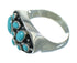 Southwestern Turquoise Authentic Sterling Silver Ring Size 6-1/4 QX84698